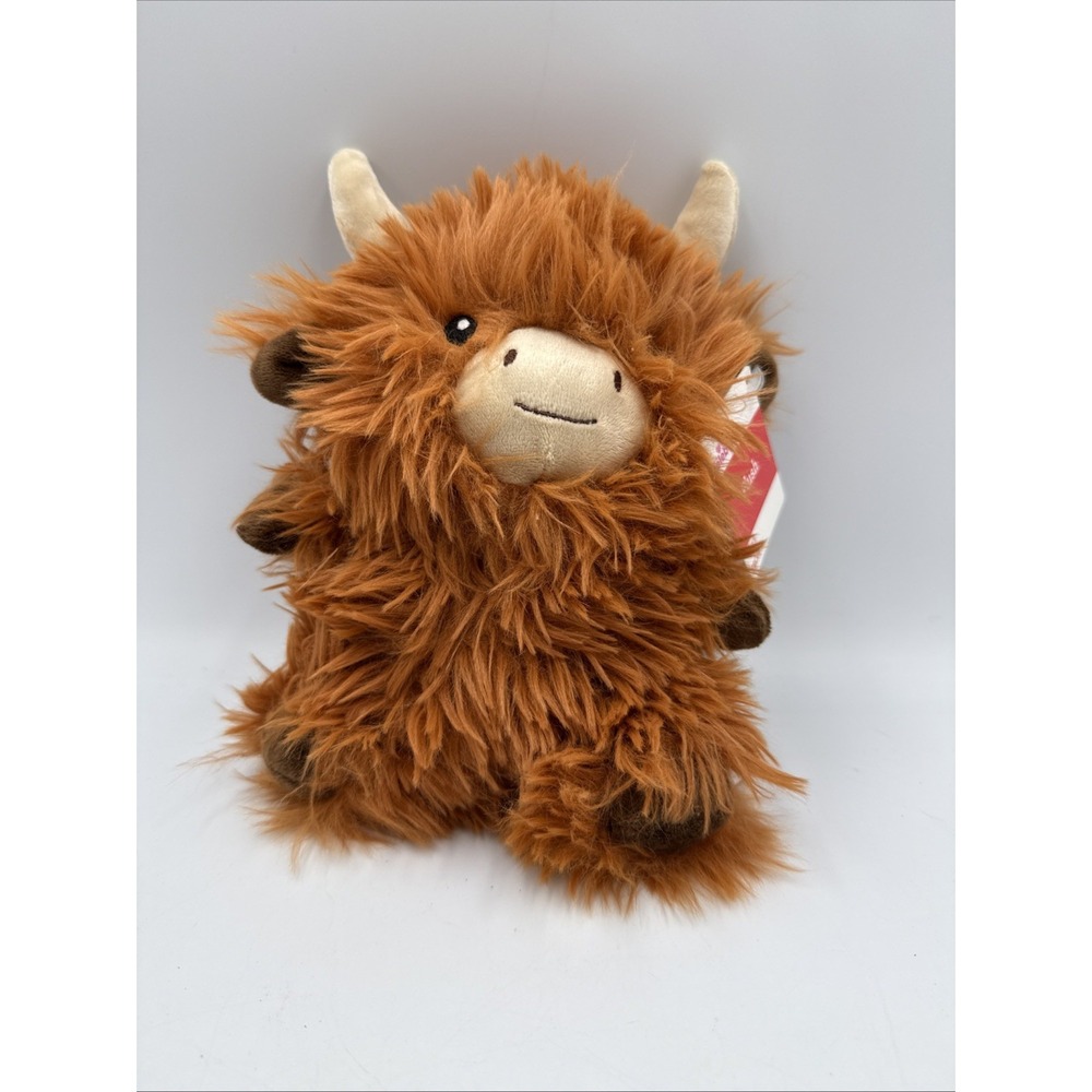 Way To Celebrate 8" Plush Highland Cow Stuffed Animal Brown